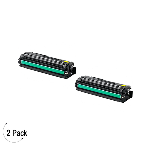 Compatible Samsung CLT Y506L Yellow -Toner 2 Pack  (CLT-Y506L)