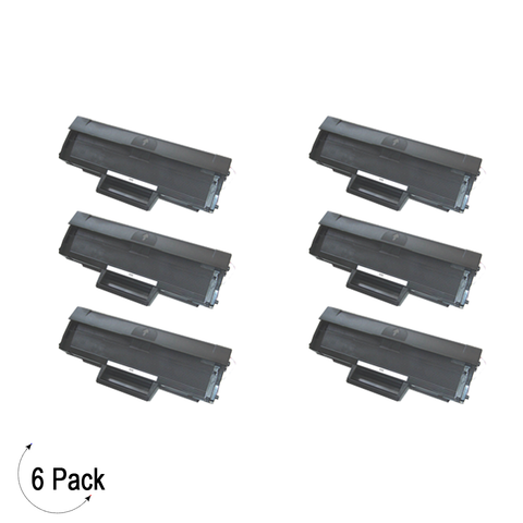 Compatible Samsung MLT D111S Black -Toner 6 Pack  (MLT-D111S)