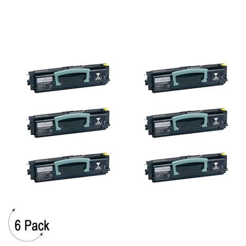 Compatible Lexmark E250 E350 E352 Black -Toner 6 Pack (E250A21A)