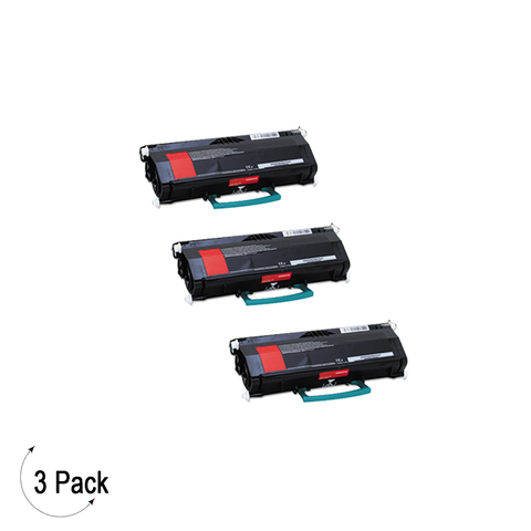 Compatible Lexmark 260 E360 E46X Black -Toner 3 Pack (E260A21A)