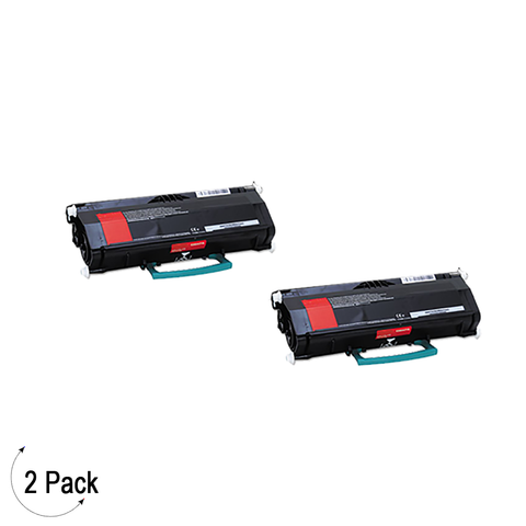 Compatible Lexmark 260 E360 E46X Black -Toner 2 Pack (E260A21A)