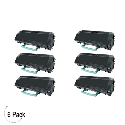 Compatible Lexmark E360 E46X Black -Toner 6 Pack (E360H21A)