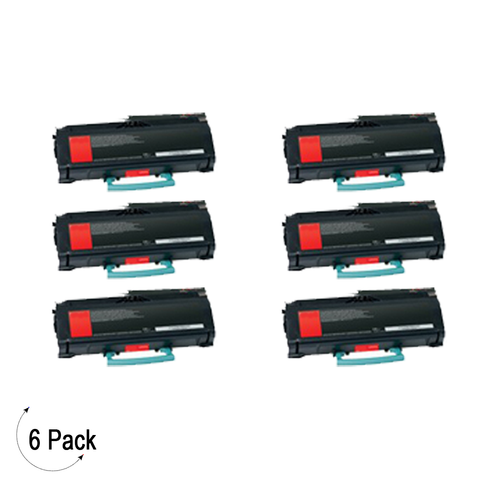 Compatible Lexmark E460 Black -Toner 6 Pack (E460X11A)