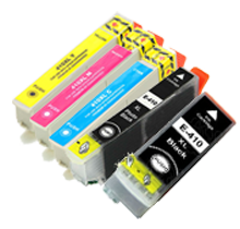 Compatible Epson T410XL High Yield Ink Cartridge Set (Black, Photo Black, Cyan, Magenta, Yellow)