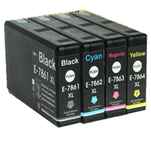 Compatible Epson T786XL High Yield Ink Cartridge Set - Black Cyan Magenta Yellow