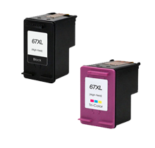 Compatible HP 67XL Black/Tri-Colour Ink Cartridge High Yield Set