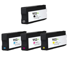 Compatible HP 952XL High Yield  Ink Cartridge Set - Black Cyan Yellow Magenta
