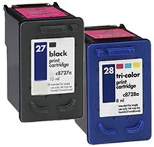 Compatible HP 27/28 Ink Cartridges Combo Set (C8727AN/C8728AN)