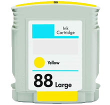Compatible HP 88XL C9393AN C9388AN Yellow  -Ink