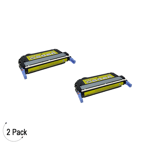 Compatible HP 642A Yellow -Toner 2 Pack (CB402A)