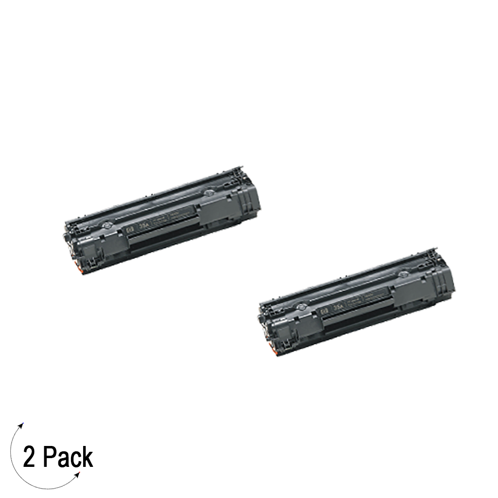 Compatible HP 35A Black -Toner 2 Pack (CB435A)