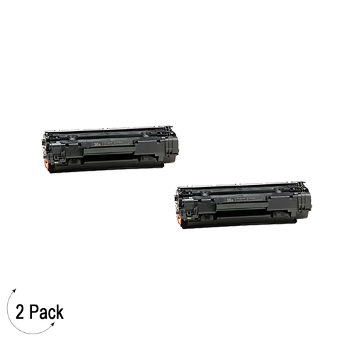 Compatible HP 36A Black -Toner 2 Pack (CB436A)