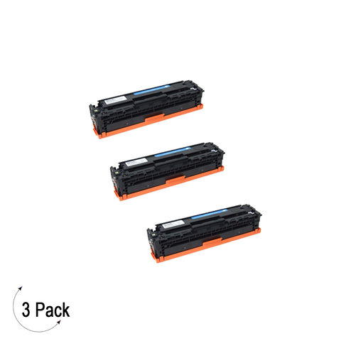 Compatible HP 125A Cyan -Toner 3 Pack (CB541A)