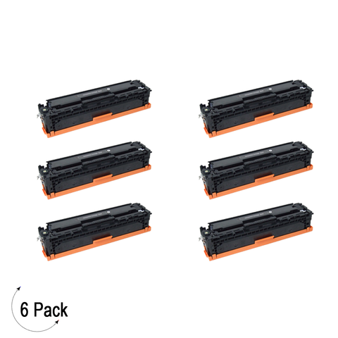 Compatible HP 304A Black -Toner 6 Pack (CC530A)