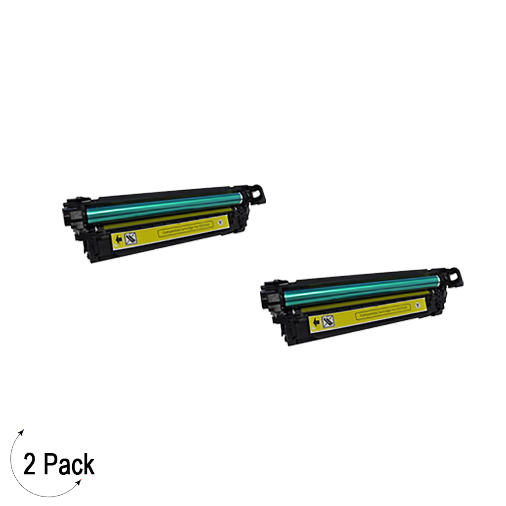 Compatible HP 504A Yellow -Toner 2 Pack (CE252A)
