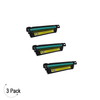 Compatible HP 504A Yellow -Toner 3 Pack (CE252A)
