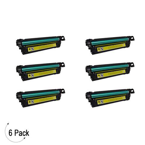 Compatible HP 504A Yellow -Toner 6 Pack (CE252A)