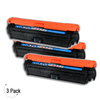Compatible HP 650A Cyan -Toner 3 Pack (CE271A)