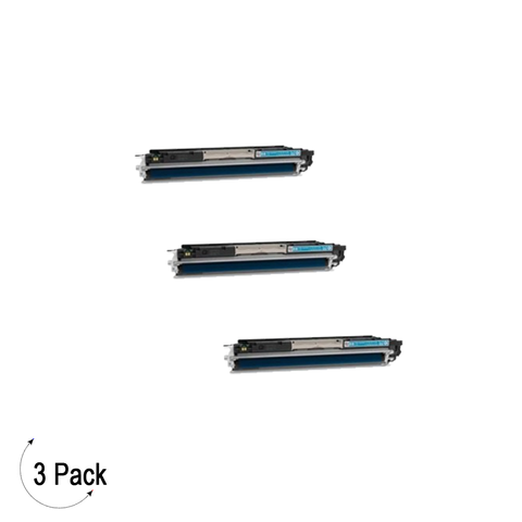 Compatible HP 126A Cyan -Toner 3 Pack (CE311A)