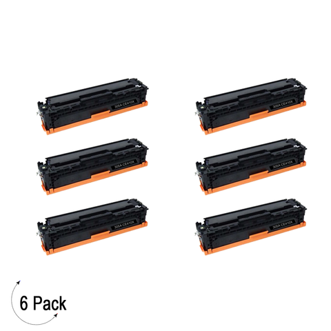 Compatible HP 305X Black -Toner 6 Pack (CE410X)