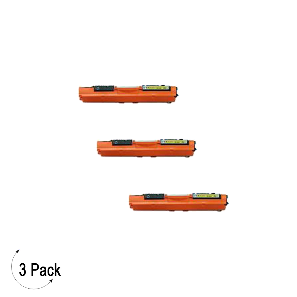 Compatible HP 130A Yellow -Toner 3 Pack (CF352A)