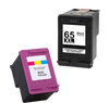 Compatible HP 65XL Black and Color Ink Cartridge Set High Yield