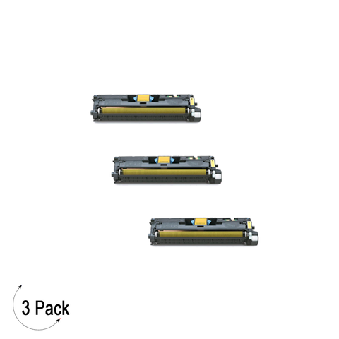 Compatible HP 122A Yellow -Toner 3 Pack (Q3962A)