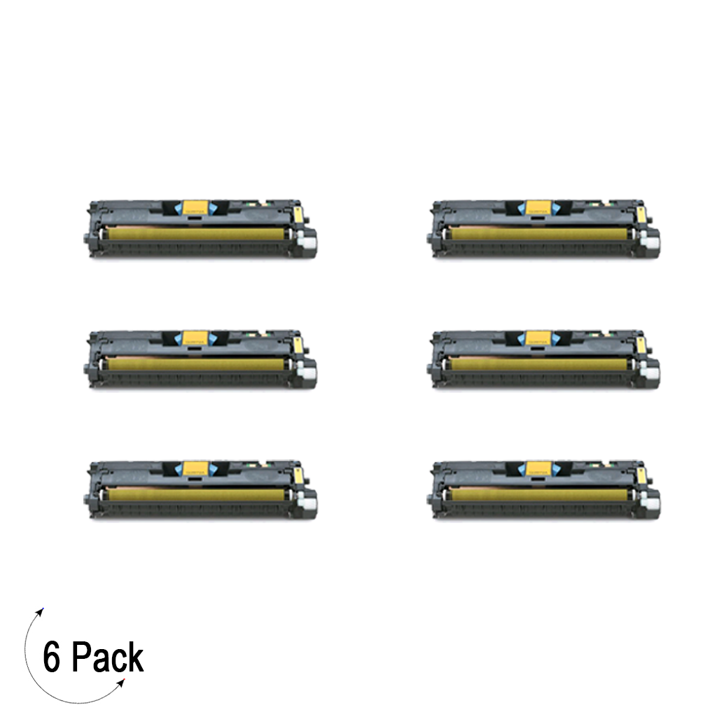 Compatible HP 122A Yellow -Toner 6 Pack (Q3962A)