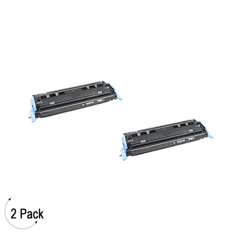 Compatible HP 124A Black -Toner 2 Pack (Q6000A)