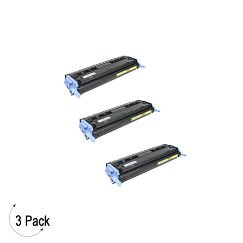 Compatible HP 124A Yellow -Toner 3 Pack (Q6002A)