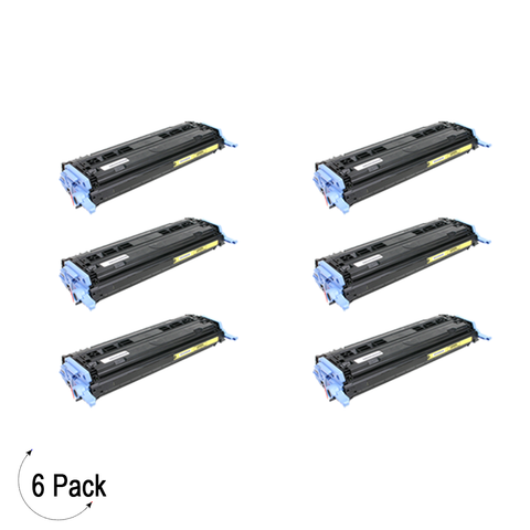 Compatible HP 124A Yellow -Toner 6 Pack (Q6002A)