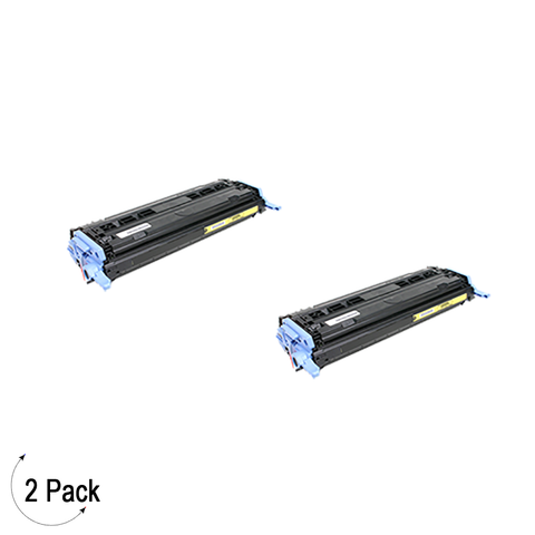 Compatible HP 124A Yellow -Toner 2 Pack (Q6002A)