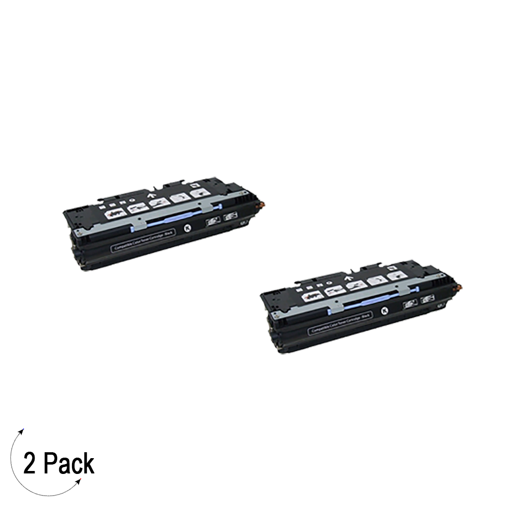 Compatible HP 501A Black -Toner 2 Pack (Q6470A)