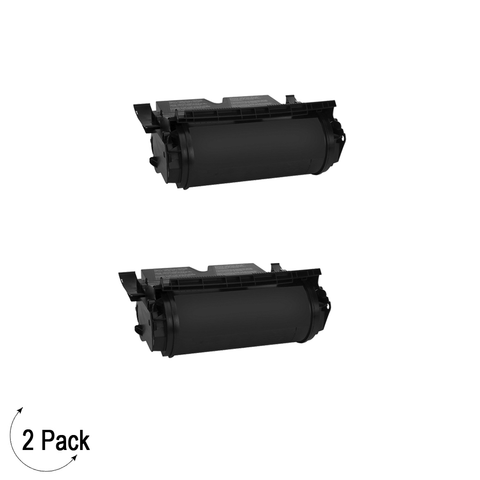 Compatible Lexmark T520 T522 Black -Toner 2 Pack (12A6735)