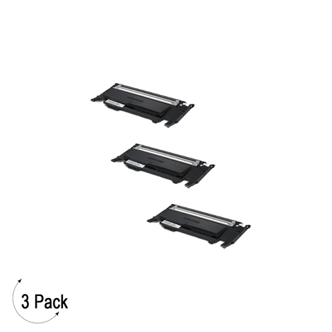 Compatible Samsung CLT K407S Black -Toner 3 Pack  (CLT-K407S)