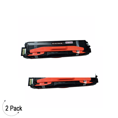 Compatible Samsung CLT K504S Black -Toner 2 Pack  (CLT-K504S)