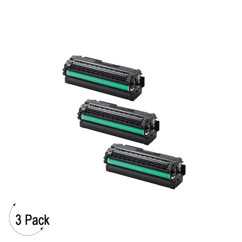 Compatible Samsung CLT K505L Black -Toner 3 Pack  (CLT-K505L)