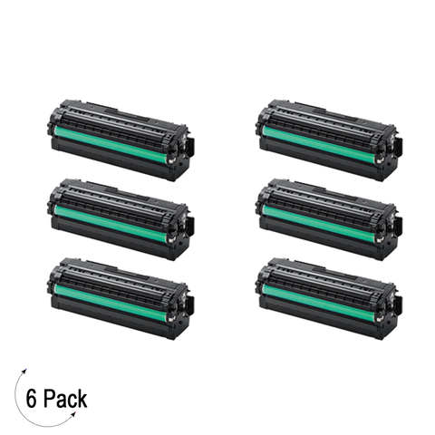 Compatible Samsung CLT K505L Black -Toner 6 Pack  (CLT-K505L)