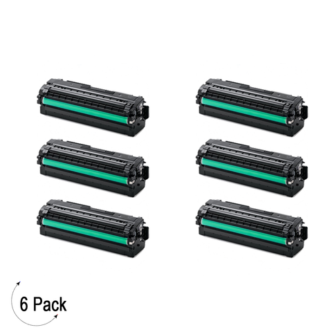 Compatible Samsung CLT K506L Black -Toner 6 Pack  (CLT-K506L)