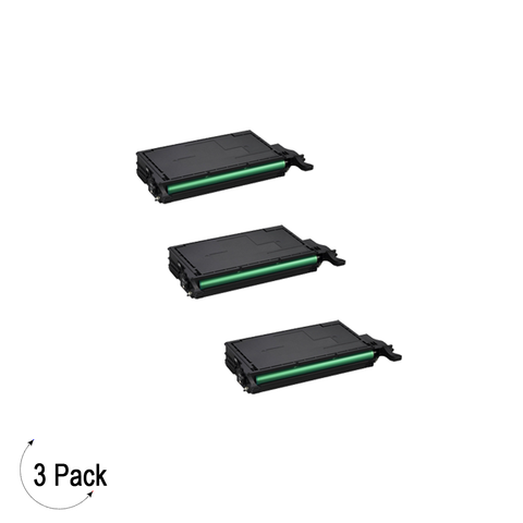 Compatible Samsung CLT K508L Black -Toner 3 Pack  (CLT-K508L)