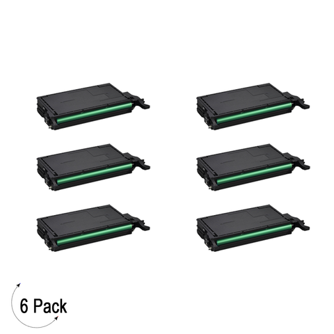 Compatible Samsung CLT K508L Black -Toner 6 Pack  (CLT-K508L)