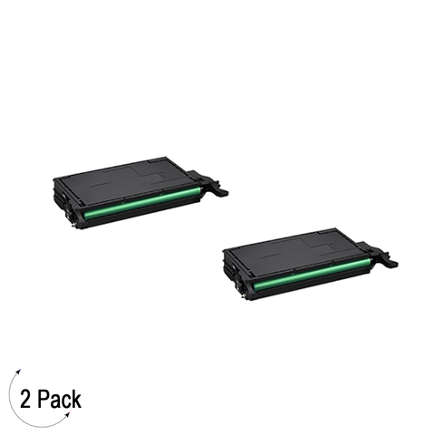 Compatible Samsung CLT K508L Black -Toner 2 Pack  (CLT-K508L)