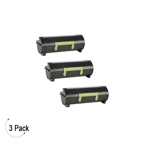 Compatible Lexmark 50F1H00 Black -Toner 3 Pack (50F1H00)