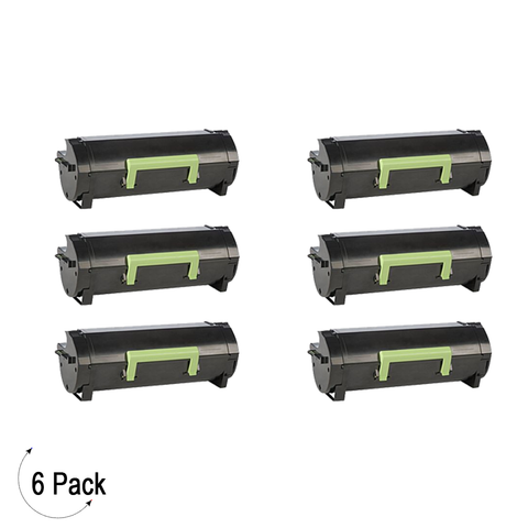 Compatible Lexmark 50F1H00 Black -Toner 6 Pack (50F1H00)