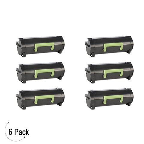 Compatible Lexmark 50F1X00 Black -Toner 6 Pack (50F1X00)