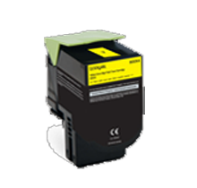 Compatible Lexmark 80C1HY0 Yellow Toner