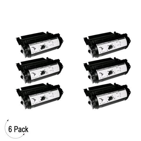 Compatible Lexmark T61X Black -Toner 6 Pack (12A5845)