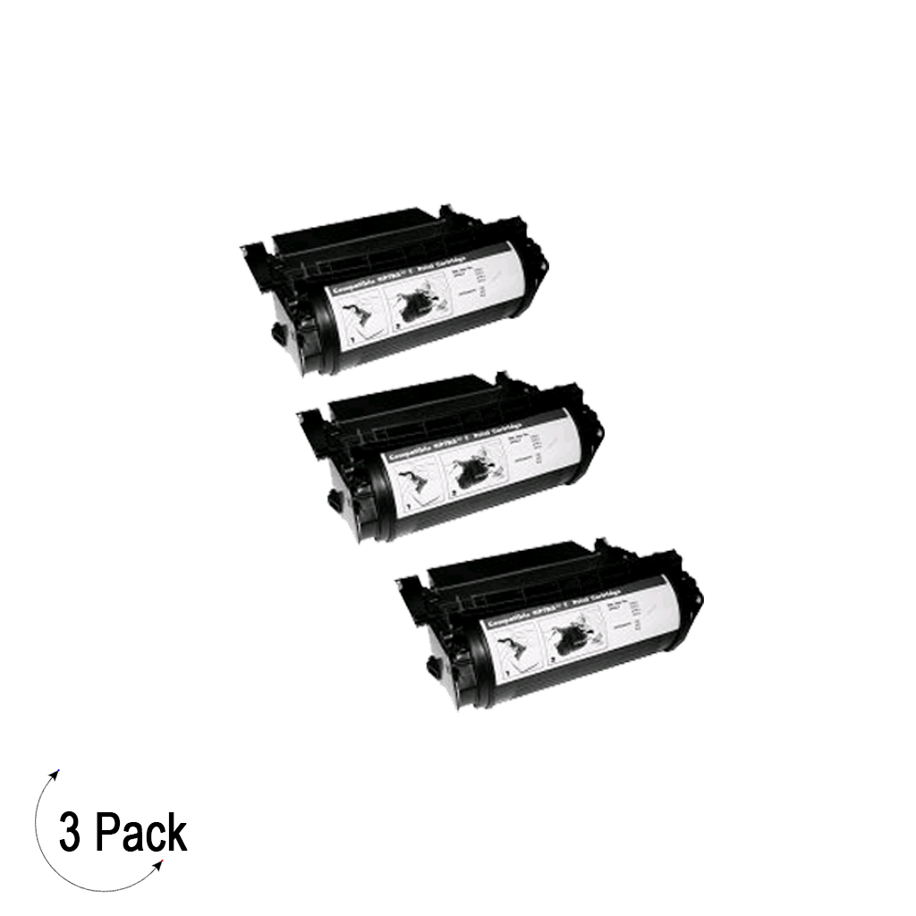 Compatible Lexmark T61X Black -Toner 3 Pack (12A5845)