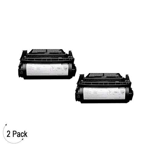 Compatible Lexmark T620 T622 Black -Toner 2 Pack (12A6765)