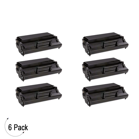 Compatible Lexmark E321 E323 Black -Toner 6 Pack (12A7305)